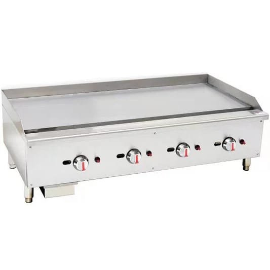 Hamoki - 4 Burner Countertop Gas Griddle  Hotplate 1200mm Model:EGG-48SX