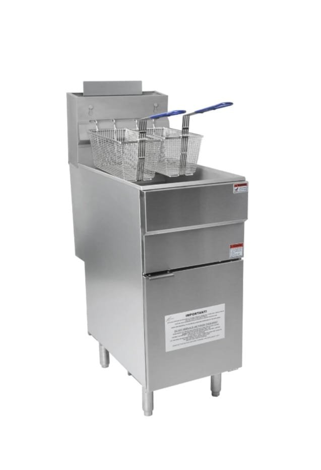 Hamoki-GF90 LPG Fryer Single Tank Double Basket