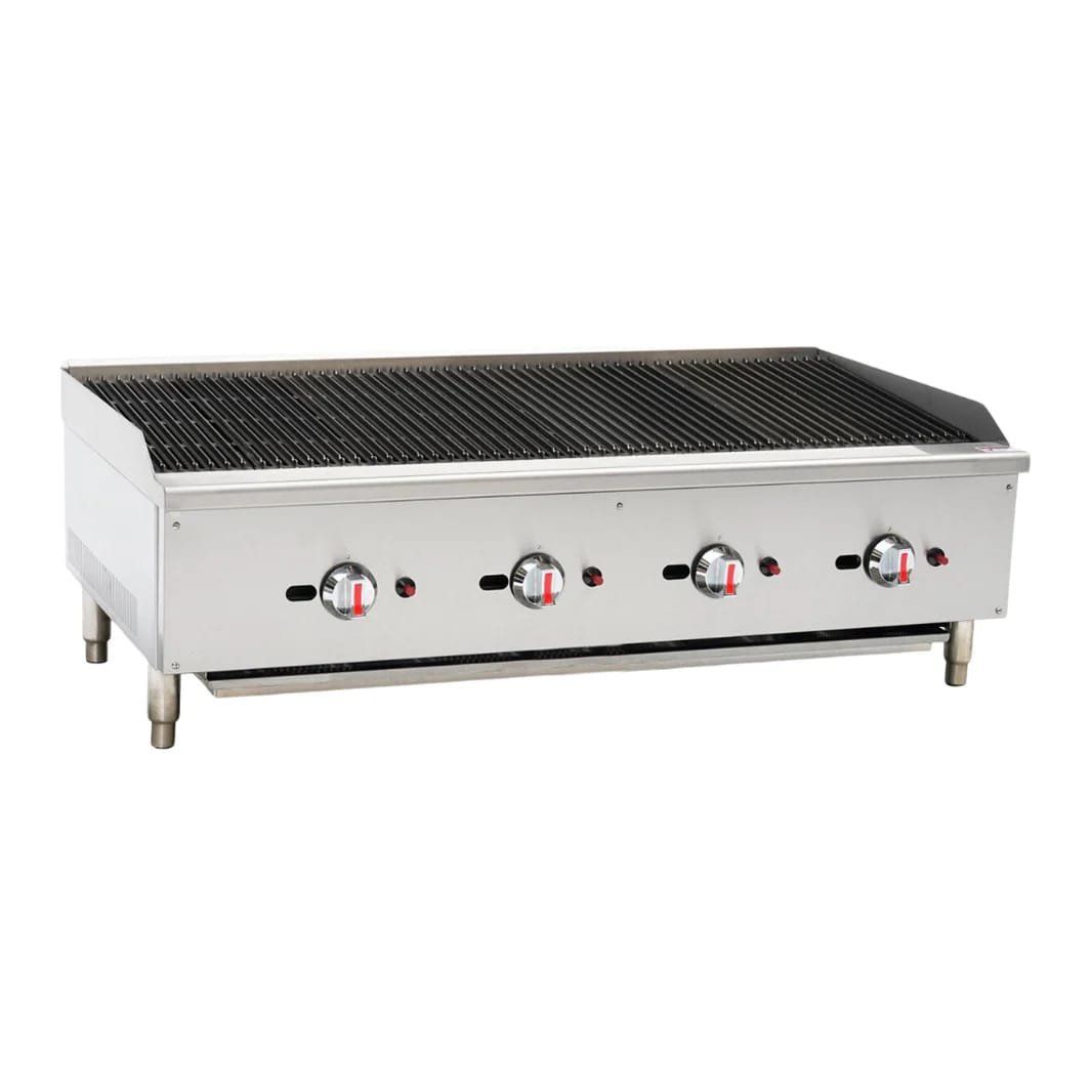 Hamoki - 4 Burner Countertop Gas Charbroiler- Chargrill 1200mm - Model:ECB-48SX